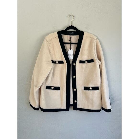 Anthropologie English Factory Woman Shearing Jacket with Buttons, Size M… - Picture 5 of 12